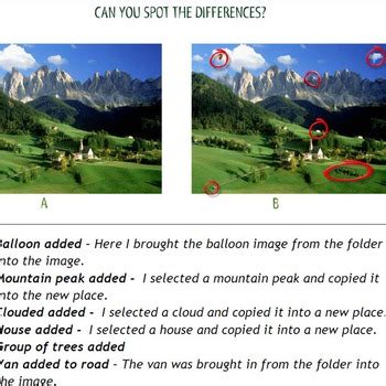 Photoshop Project Spot The Differences 8211 Lbms Media Spot The Difference Template - Spot The Difference Template