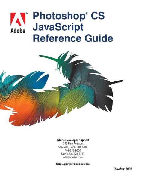 Read Photoshop Javascript Reference Guide 