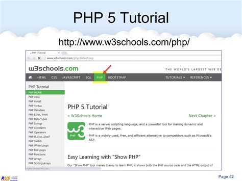 Php 5 Tutorial W3schools