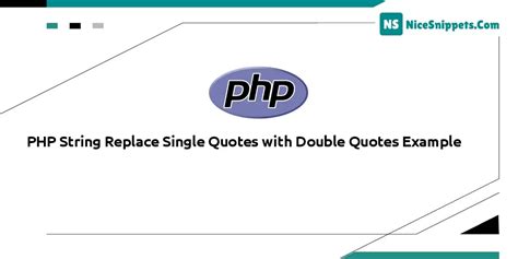 Php Fix Single Quotes