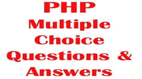 Download Php Objective Type Question Answer 