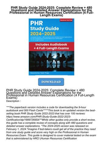 Download Phr Study Guide File Type Pdf 