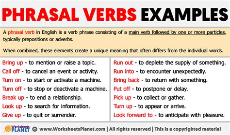 Phrasal Verbs