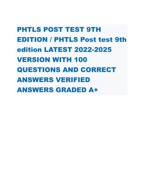 Read Online Phtls 7Th Edition Post Test Bidel 