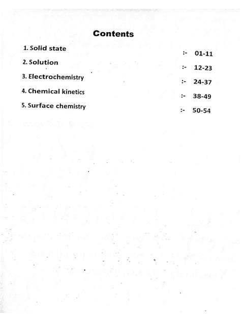 Physical Chemistry Class 12