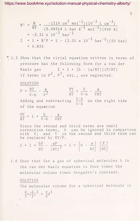 Physical Chemistry Robert Alberty Solution Manual