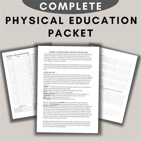 Physical Education Learning Packets 13 Football Answers