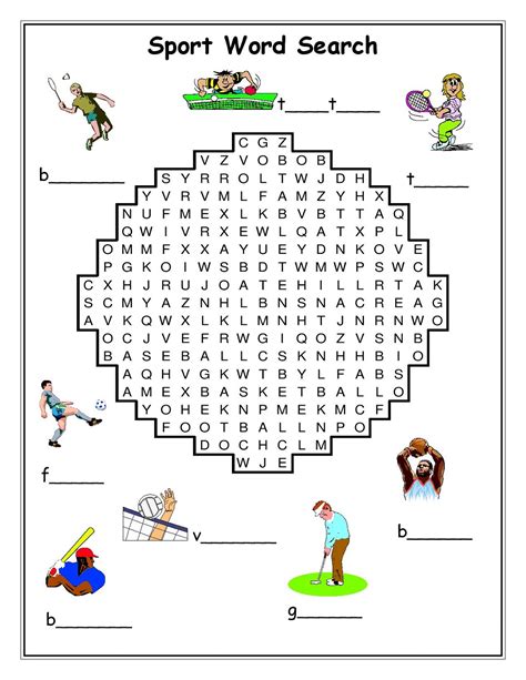 Physical Education Word Searches   Sports Word Search Teaching Resources - Physical Education Word Searches