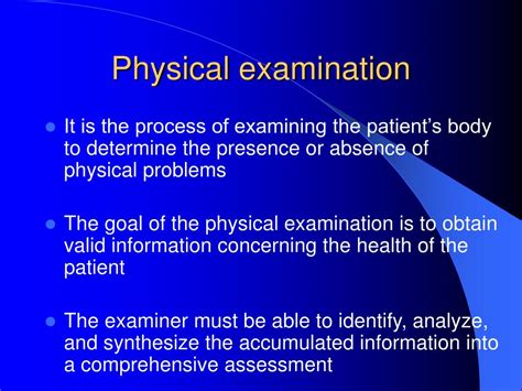 Physical Examination Ppt