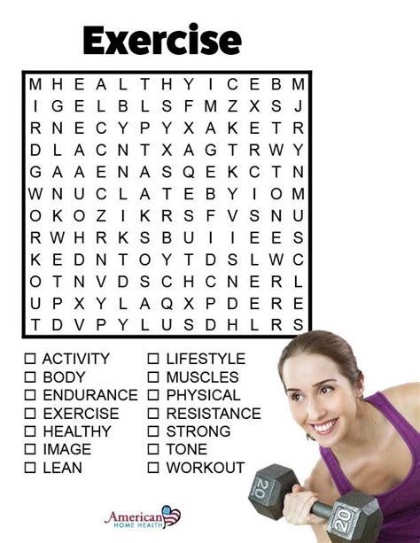 Physical Fitness Word Search Diy Printable Generators Physical Education Word Searches - Physical Education Word Searches