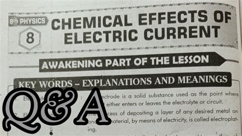 Physical Science Electric Current Answer