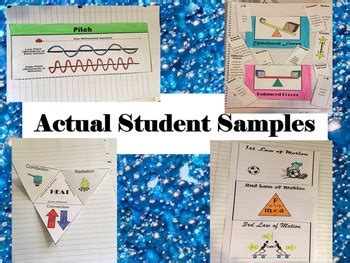 Physical Science Interactive Journal Foldables Tpt Physical Science Foldables - Physical Science Foldables