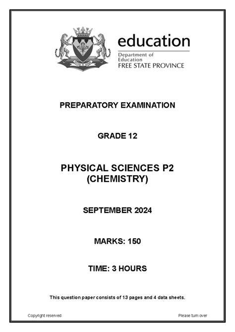 physical science p2 preparatory examination september 2013
