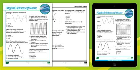 physical science waves review and reinforcement