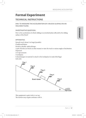 physical sciences prescribed experiment 2 chemistry focus