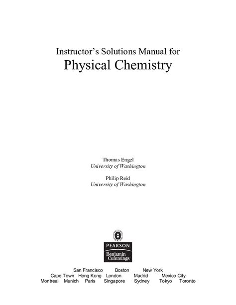Read Physical Chemistry Engel Solutions Manual Pdf 