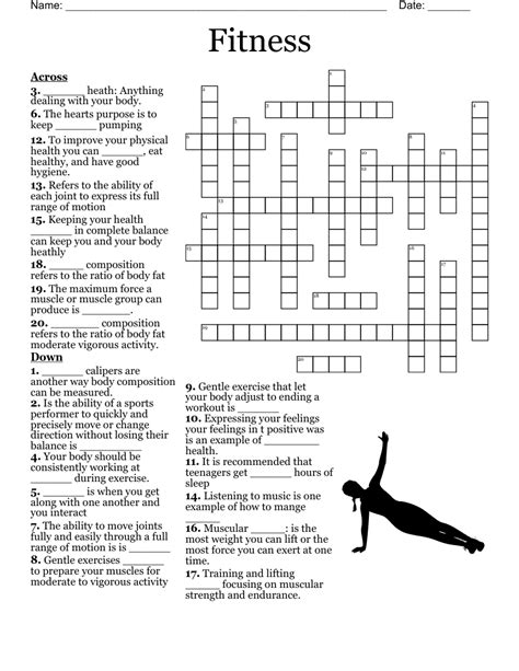 Read Physical Education 22 Crossword Aerobics Answers 