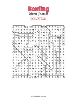 Full Download Physical Education 5 Word Search Answers Bowling 