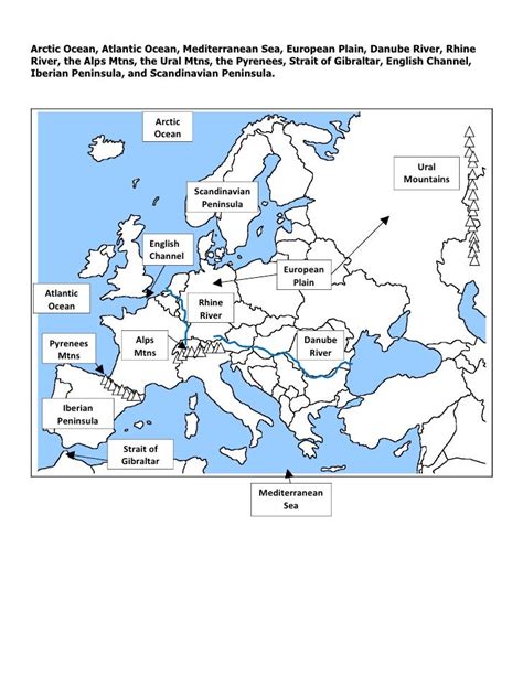 Download Physical Features Of Europe Answers 