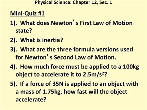 Full Download Physical Science Chapter 12 Test 