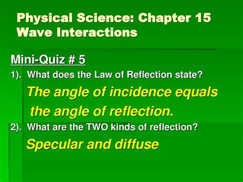 Download Physical Science Chapter 15 Test 