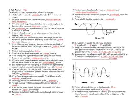 Read Online Physical Science Chapter 17 Mechanical Waves Answer Key 
