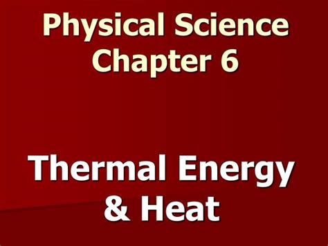 Download Physical Science Chapter 6 