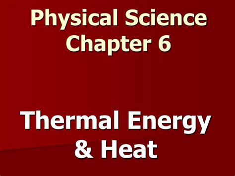 Read Online Physical Science Chapter 6 