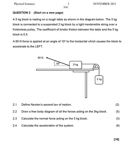 Read Online Physical Science Grade 11 Control Test Question Paper March 2014 