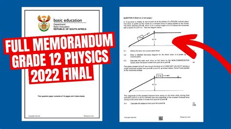 Download Physical Science Grade 12 Question Papers And Memos 