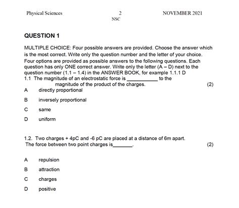 Full Download Physical Science Grd11 2014 March Exam View Question Paper 