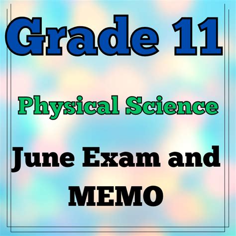 Read Physical Science Paper 1 June Exam Memorum 