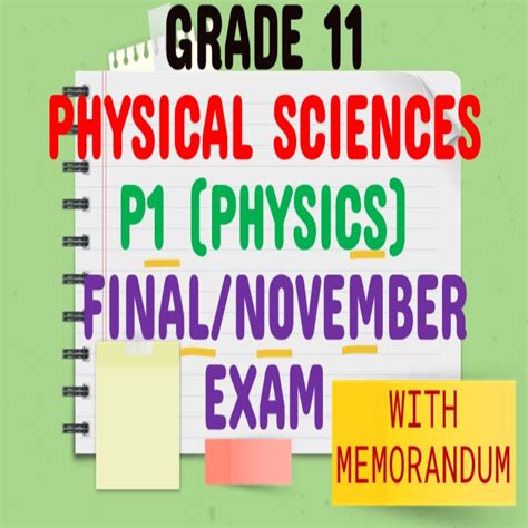 Full Download Physical Science Paper 1 November 2009 Memo 