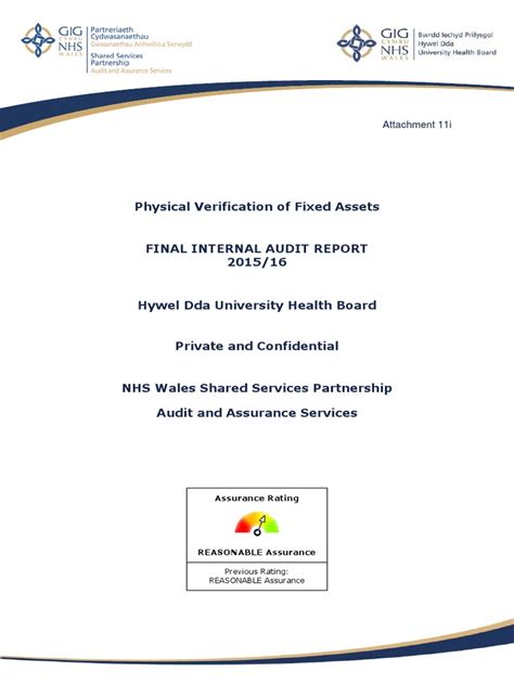 Download Physical Verification Of Fixed Assets Wales 