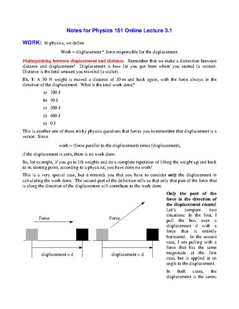 Physics 151 Notes For Online Lecture 25 Waves
