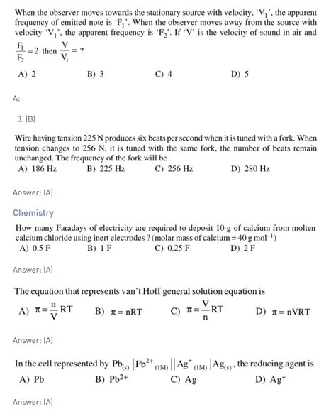 Physics Cet Question Papers