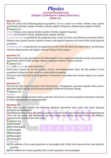 physics ch 3 section 5 assessment answers