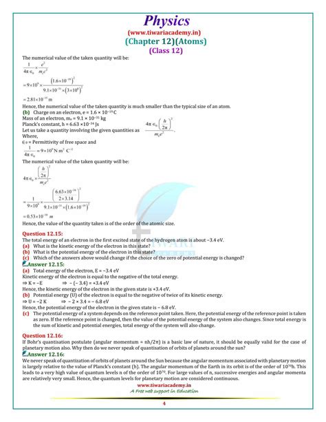 Physics Chapter 12 Answers