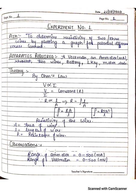 Physics Class 12 File Up Board