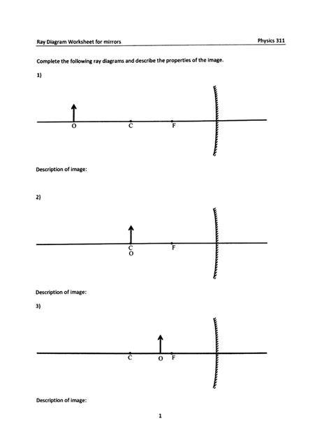 physics classroom answers to ray diagram