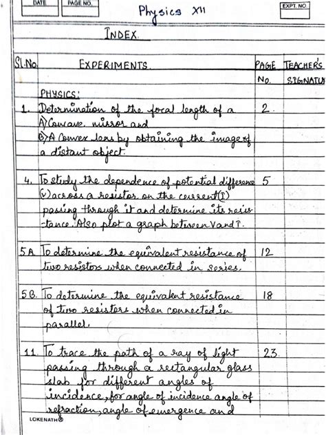 Physics Experiments For Class 12
