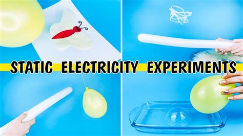 Physics Experiments For Kids Static Electricity With Balloons Science Experiment With Balloon - Science Experiment With Balloon