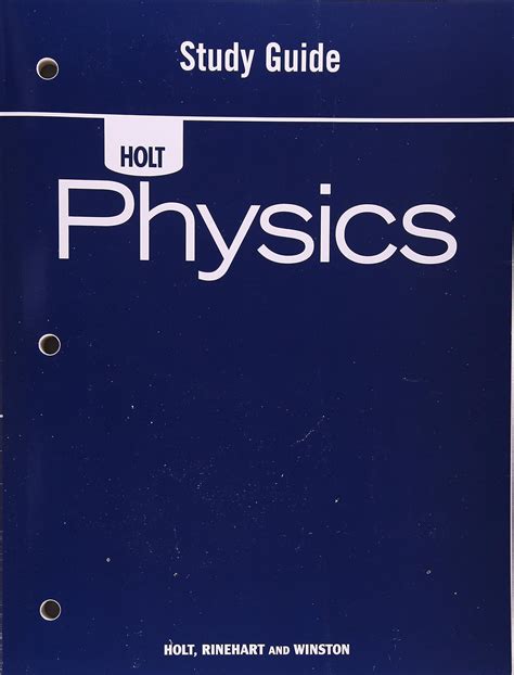 physics holt study guide answers