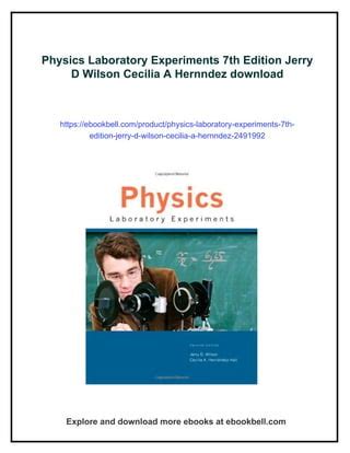 Physics Laboratory Experiments 7th Edition Solutions