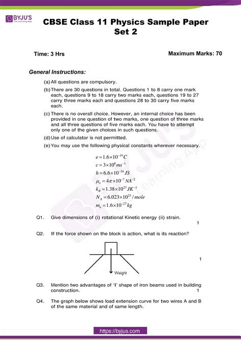 Physics Term 2 Sample Paper