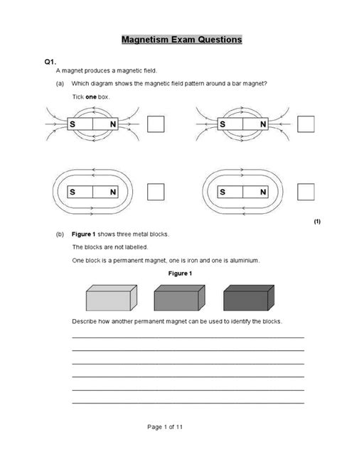 physics test questions on magnetism hewitt