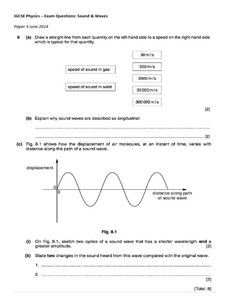 physics waves and sound 2 answer key