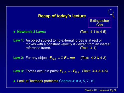 Read Online Physics 111 Lecture 4 Chapter 4 Forces And Newton S 