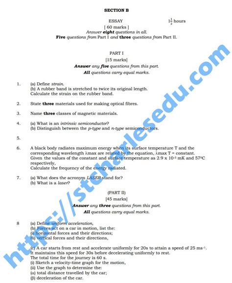 Download Physics Answers To Paper 2 Question On Waec 2014 