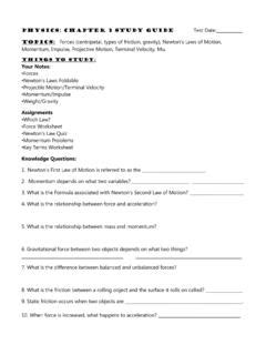 Download Physics Chapter 3 Study Guide 